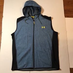 Men’s XXL Under Armour Blue Hooded Zip-up Vest